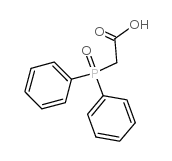 Acetic acid,2-(diphenylphosphinyl)-结构式