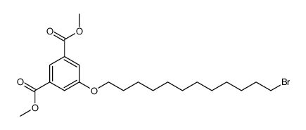 5-(12-Bromo-dodecyloxy)-isophthalic acid dimethyl ester Structure