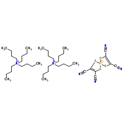双(四丁铵)合双(顺丁烯腈二硫醇)镍(II)结构式