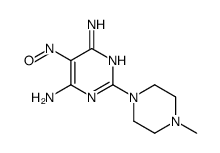 2-(4-Methyl-1-piperazinyl)-5-nitroso-4,6-pyrimidinediamine Structure