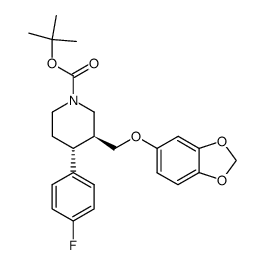 N-Boc-paroxetine Structure