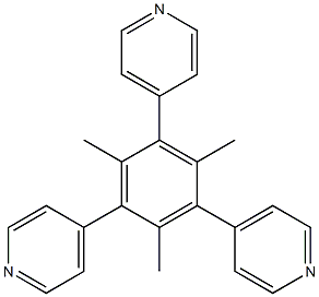1,3,5-三甲基-2,4,6-三 (4-吡啶基)苯结构式