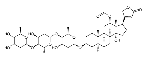 12-O-acetyldigoxin结构式