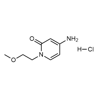 4-氨基-1-(2-甲氧基乙基)-1,2-二氢吡啶-2-酮盐酸盐结构式