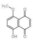 1,4-Naphthalenedione,5-hydroxy-8-methoxy-结构式