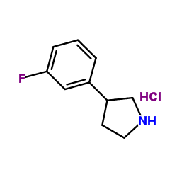 3-[3-(三氟甲基)苯基]吡咯烷结构式