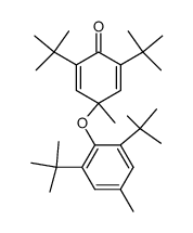 4-(2,6-di-tert-butyl-4-methylphenoxy)-2,6-di-tert-butyl-4-methyl-2,5-cyclohexadien-1-one结构式