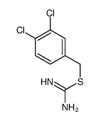 (3,4-dichlorophenyl)methyl carbamimidothioate结构式