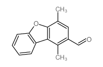 2-Dibenzofurancarboxaldehyde,1,4-dimethyl- Structure