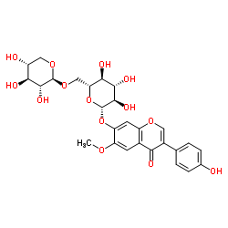 6”-O-木糖黄豆黄苷结构式