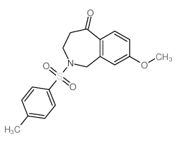 5H-2-Benzazepin-5-one,1,2,3,4-tetrahydro-8-methoxy-2-[(4-methylphenyl)sulfonyl]-结构式