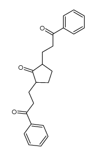 2,5-di-(3-oxo-3-phenylpropyl)-1-cyclopentanone Structure