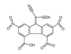 9-(dicyanomethylidene)-2,5,7-trinitrofluorene-4-carboxylic acid Structure
