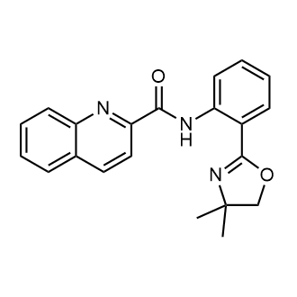 N-(2-(4,4-Dimethyl-4,5-dihydrooxazol-2-yl)phenyl)quinoline-2-carboxamide Structure