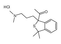 3-(1-acetyl-3,3-dimethyl-2-benzothiophen-1-yl)propyl-dimethylazanium,chloride Structure