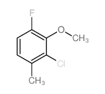 2-氯-6-氟-3-甲苯甲醚结构式