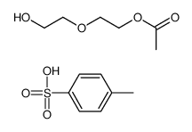 2-(2-hydroxyethoxy)ethyl acetate,4-methylbenzenesulfonic acid Structure
