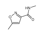 N,5-二甲基异恶唑-3-甲酰胺结构式