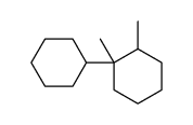 1-cyclohexyl-1,2-dimethylcyclohexane Structure