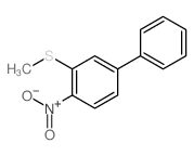 1,1'-Biphenyl,3-(methylthio)-4-nitro- Structure