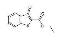 2-Benzothiazolecarboxylicacid,ethylester,3-oxide(8CI,9CI)结构式