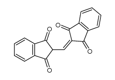 2-(1,3-Dioxo-indanyliden-methyl)-1,3-indandion结构式