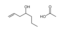 acetic acid,hept-1-en-4-ol Structure