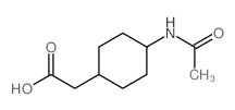 反式-4-乙酰氨基环己烷乙酸结构式