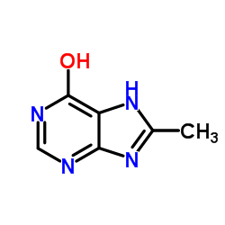 8-Methylhypoxanthine Structure