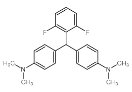 bis-(4-n,n-dimethylamino-phenyl)-(2,6-difluoro-phenyl)methane Structure