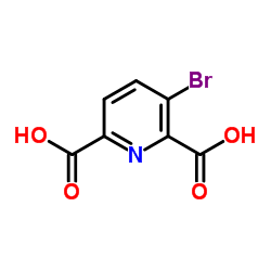 3-溴吡啶-2,6-二羧酸结构式