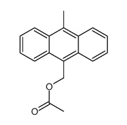 (10-methylanthracen-9-yl)methyl acetate Structure