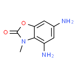 4,6-二氨基-3-甲基苯并[d]噁唑-2(3H)-酮结构式