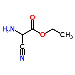 2-氨基-2-氰基乙酸乙酯结构式