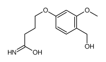 4-[4-(hydroxymethyl)-3-methoxyphenoxy]butanamide Structure