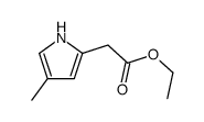 ethyl 2-(4-methyl-1H-pyrrol-2-yl)acetate结构式