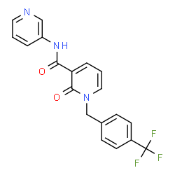 2-Oxo-N-(3-pyridinyl)-1-[4-(trifluoromethyl)benzyl]-1,2-dihydro-3-pyridinecarboxamide Structure