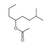Acetic acid 4-methyl-1-propylpentyl ester Structure