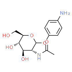 4-aminophenyl-2-acetamido-2-deoxyglucoside Structure