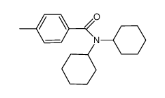 N,N-dicyclohexyl-4-methylbenzamide结构式