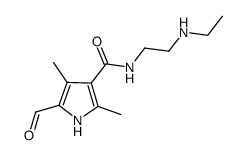 N-[2-(ethylamine)ethyl]-5-formyl-2,4-dimethyl-1H-pyrrole-3-carboxyamide Structure