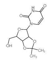 2',3'-o-isopropylideneuridine Structure