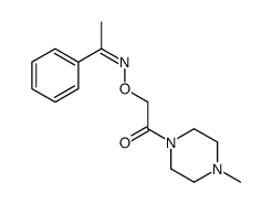 Acetophenone O-[(4-methylpiperazino)carbonylmethyl]oxime结构式