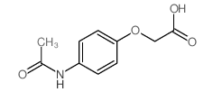 2-(4-乙酰氨基苯氧基)乙酸结构式