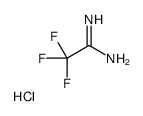 Ethanimidamide, 2,2,2-trifluoro-, Monohydrochloride Structure