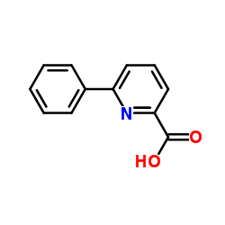 6-苯基吡啶-2-羧酸结构式