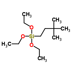 (3,3-二甲基丁基)三乙氧基硅烷结构式