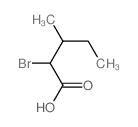 Pentanoicacid, 2-bromo-3-methyl- Structure