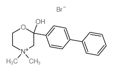 4,4-dimethyl-2-(4-phenylphenyl)-1-oxa-4-azoniacyclohexan-2-ol结构式