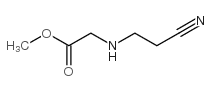 (2-氰基乙基氨基)-乙酸甲酯结构式